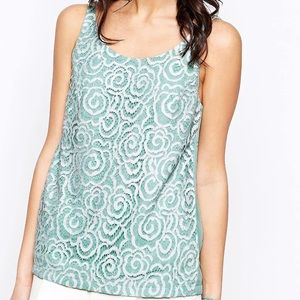 Mint Green Lace Top